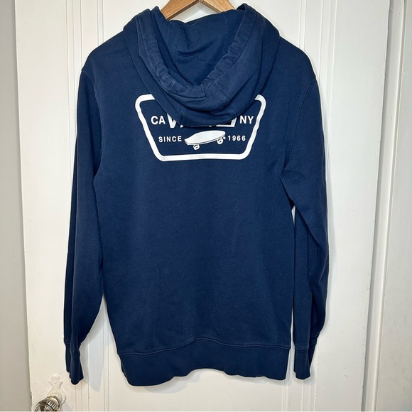Vans Men's Deep Blue Navy logo Hoodie - Picture 2 of 8